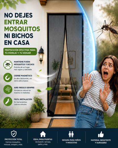 Cortina magnética antimoquitos